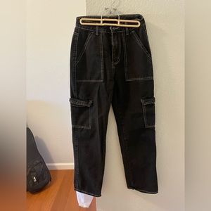 Black Cargo Pants from Shein
